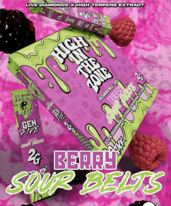 Hitz Berry Sour Belt Disposable